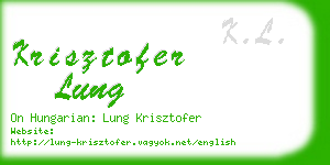krisztofer lung business card